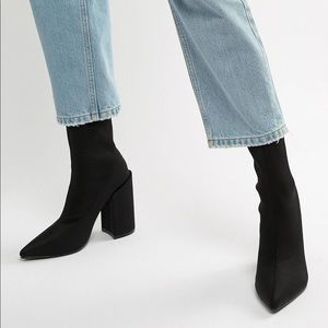 ASOS Black Heeled Ankle Boots